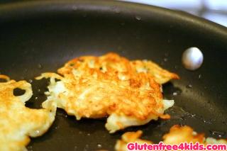 Potato Latkes - another Gluten-free cooking for kids recipe