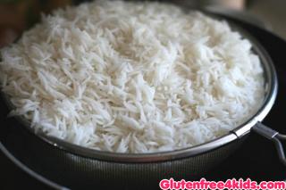 Lovely fluffy rice - another Gluten-free cooking for kids recipe